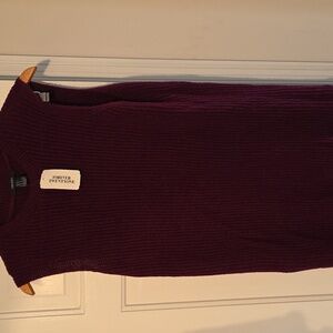 Forever 21 Dark Purple Sleeveless Sweater